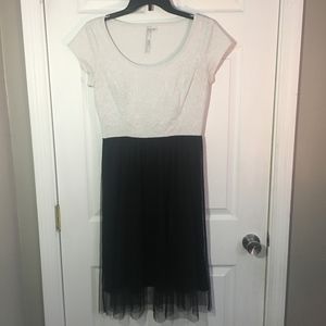 Lauren Conrad Black and White Dress